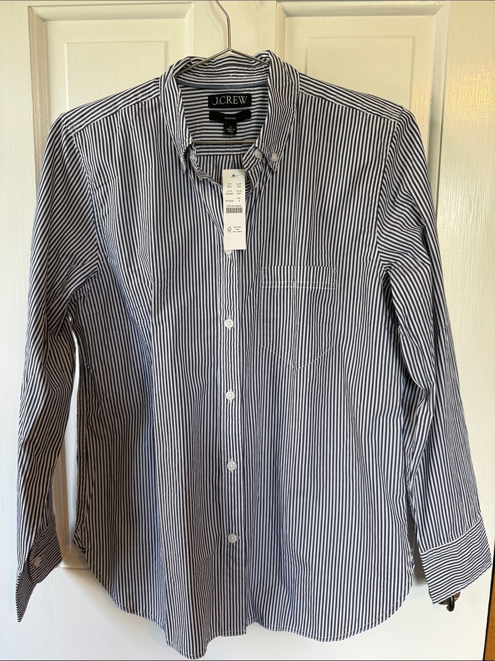 J. Crew Jules classic-fit shirt in striped cotton poplin